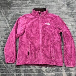 The North Face Osito Fleece Jacket Womens M Pink Full Zip High Pile Soft 9903